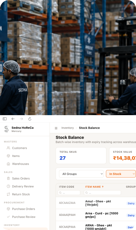 Mercury warehouse operations platform